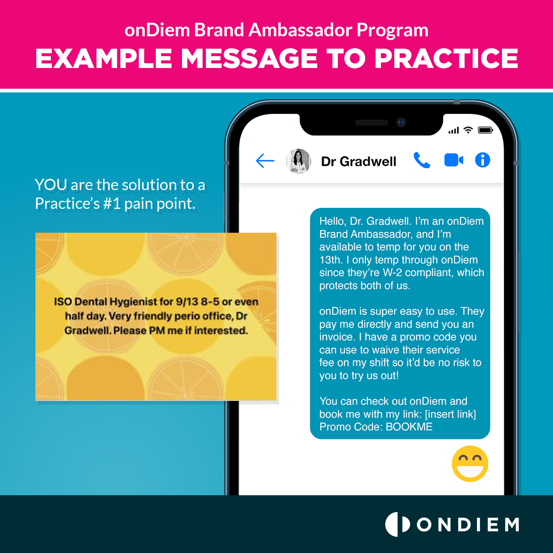Practice Message Example