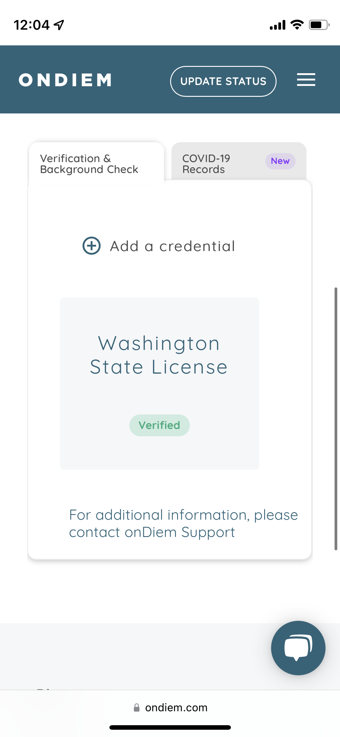 Verify Credentials
