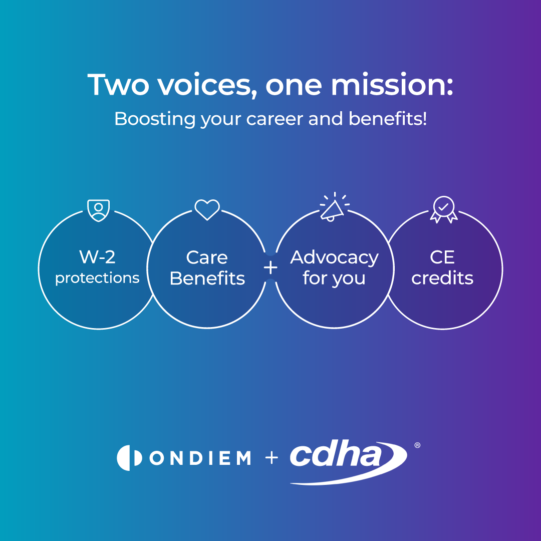 CDHA and onDiem: Advocating for the largest community of dental hygienists